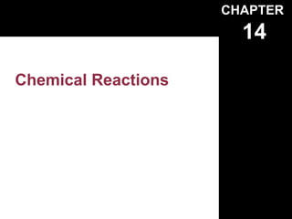 CHAPTER
                       14

Chemical Reactions
 