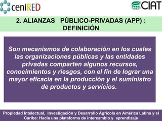 Módulo 1: Alianzas Público-Privadas y Transferencia de Tecnologías 