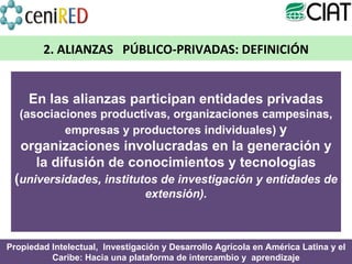 Módulo 1: Alianzas Público-Privadas y Transferencia de Tecnologías 