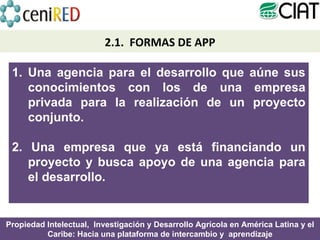 Módulo 1: Alianzas Público-Privadas y Transferencia de Tecnologías 