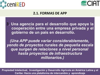 Módulo 1: Alianzas Público-Privadas y Transferencia de Tecnologías 