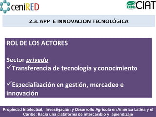 Módulo 1: Alianzas Público-Privadas y Transferencia de Tecnologías 