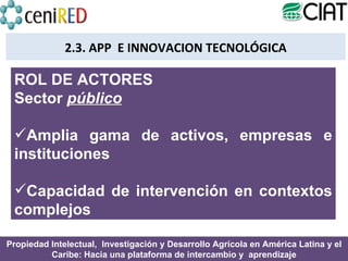 Módulo 1: Alianzas Público-Privadas y Transferencia de Tecnologías 