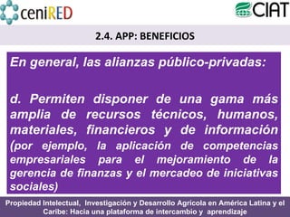 Módulo 1: Alianzas Público-Privadas y Transferencia de Tecnologías 