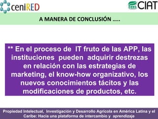 Módulo 1: Alianzas Público-Privadas y Transferencia de Tecnologías 