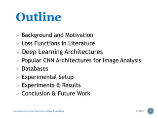 A Comparison of Loss Function on Deep Embedding | PDF
