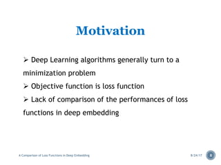 A Comparison of Loss Function on Deep Embedding | PDF
