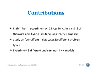 A Comparison of Loss Function on Deep Embedding | PDF