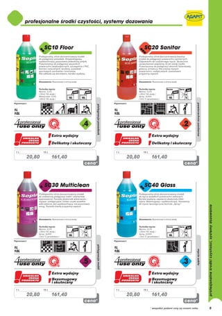 1L           10 L            1L           10 L

     20,80          161,40        20,80           161,40




1L           10 L            1L           10 L

     20,80          161,40        20,80           161,40

                                                 * wszystkie podane ceny są cenami netto   8
 