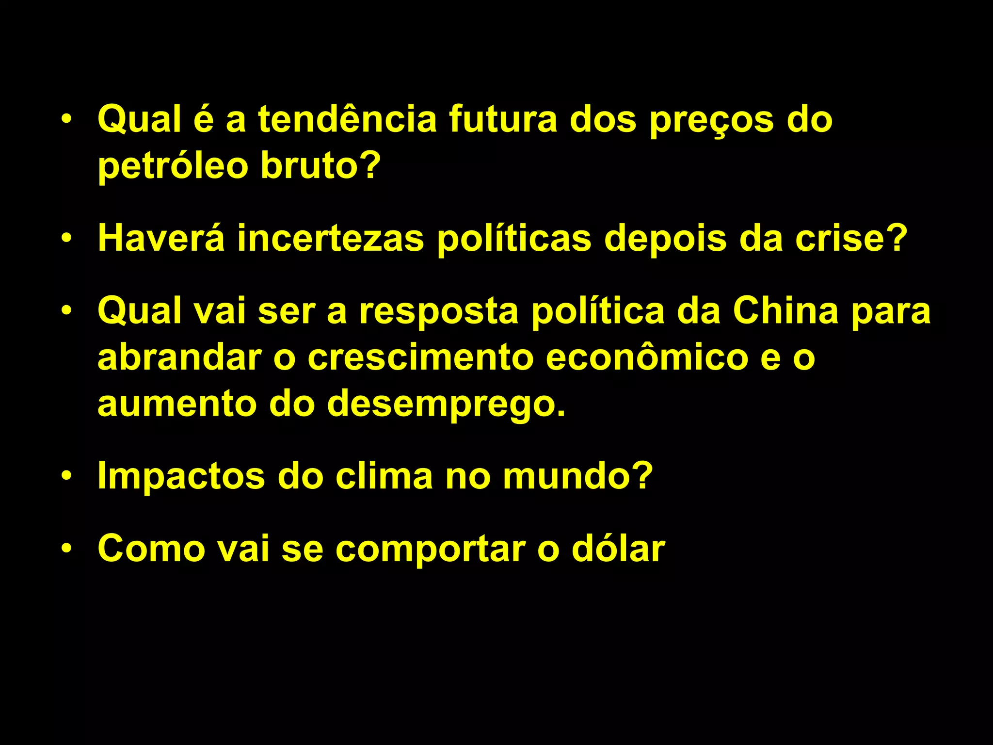 Cenários e Perspectivas