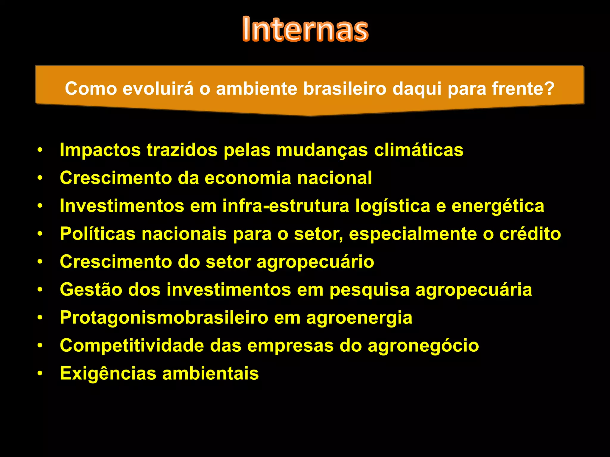 Cenários e Perspectivas