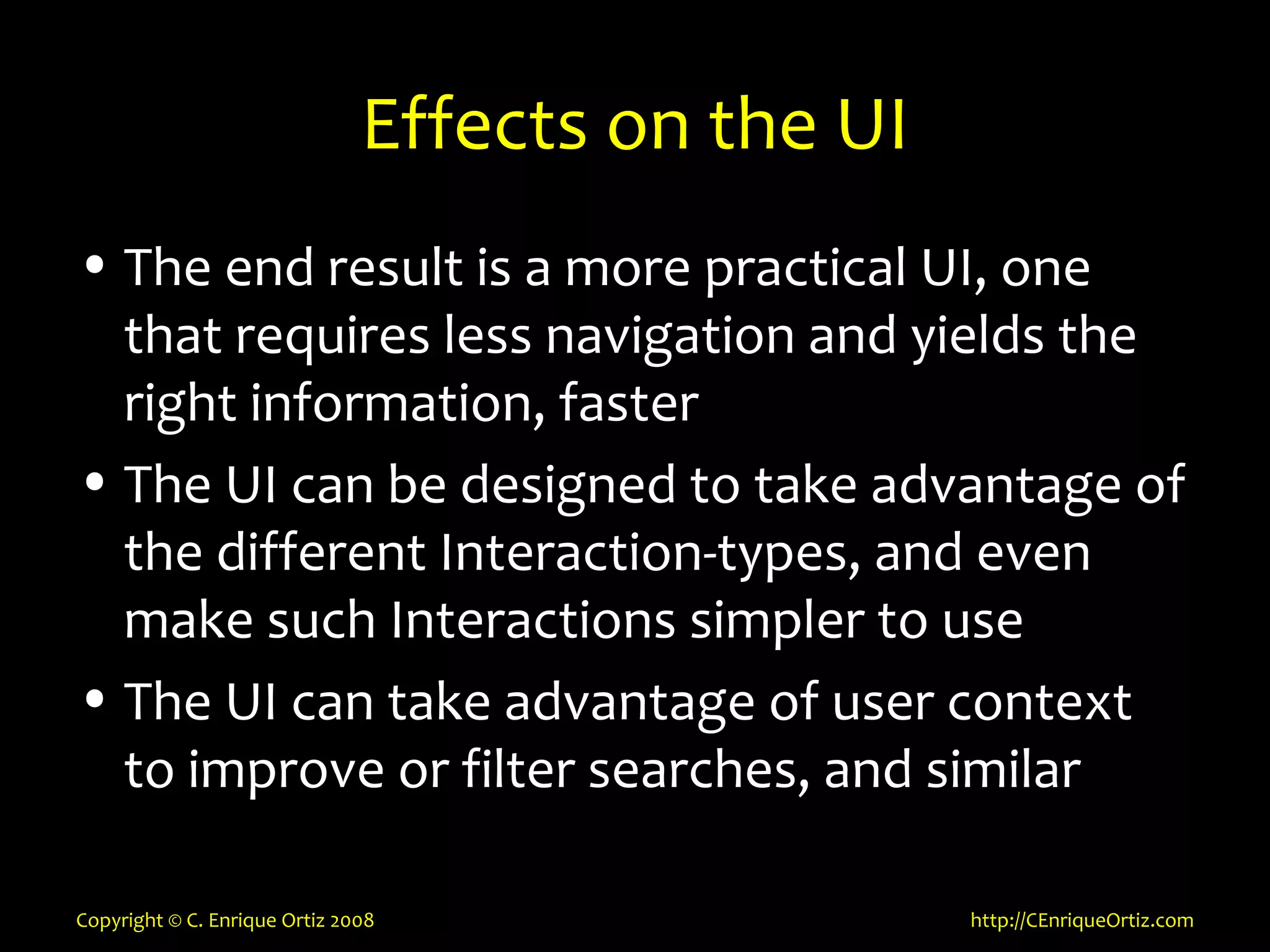 Mobility, Context, Interactions and Data