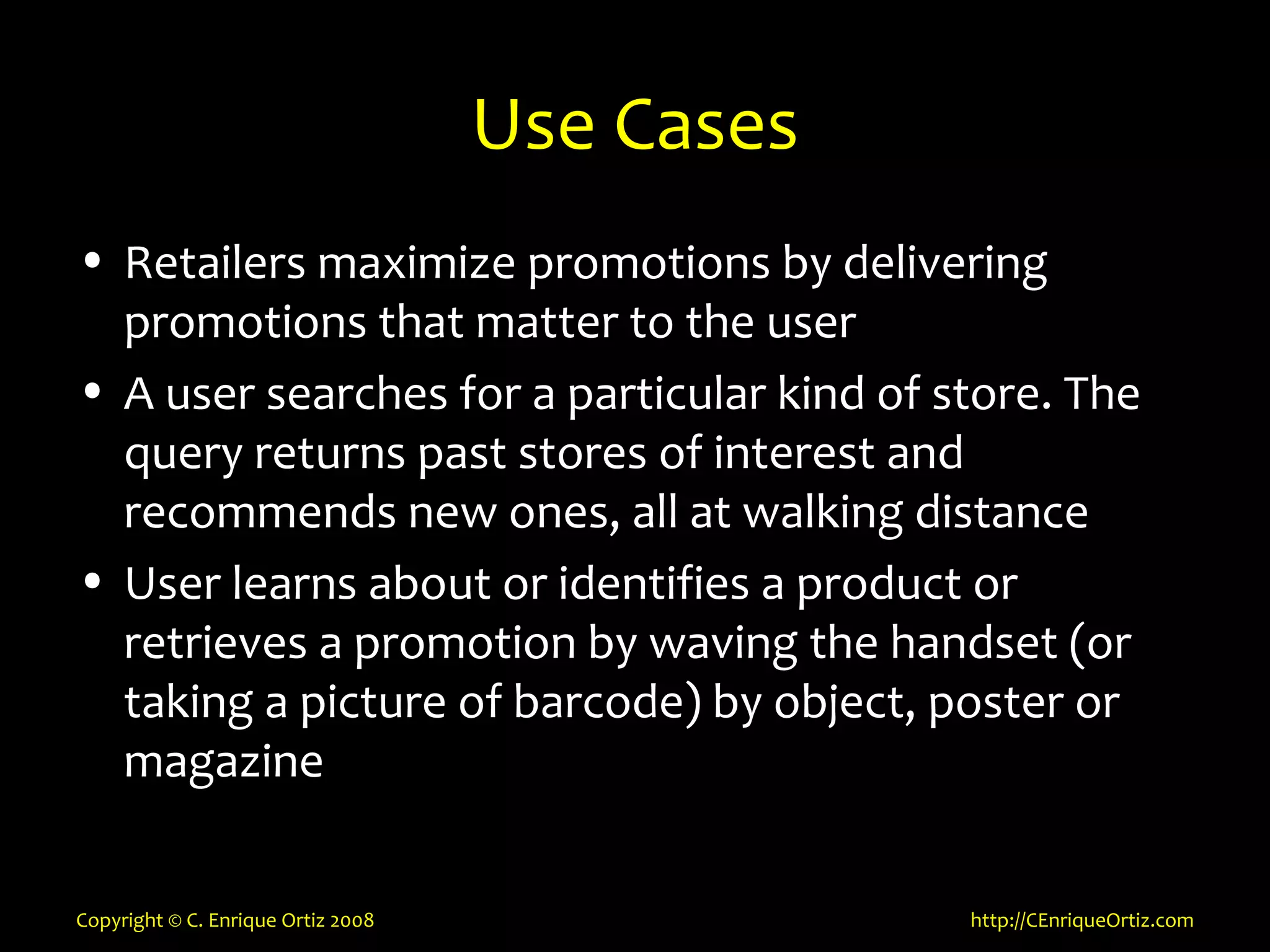 Mobility, Context, Interactions and Data