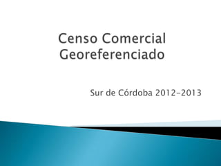 Sur de Córdoba 2012-2013
 