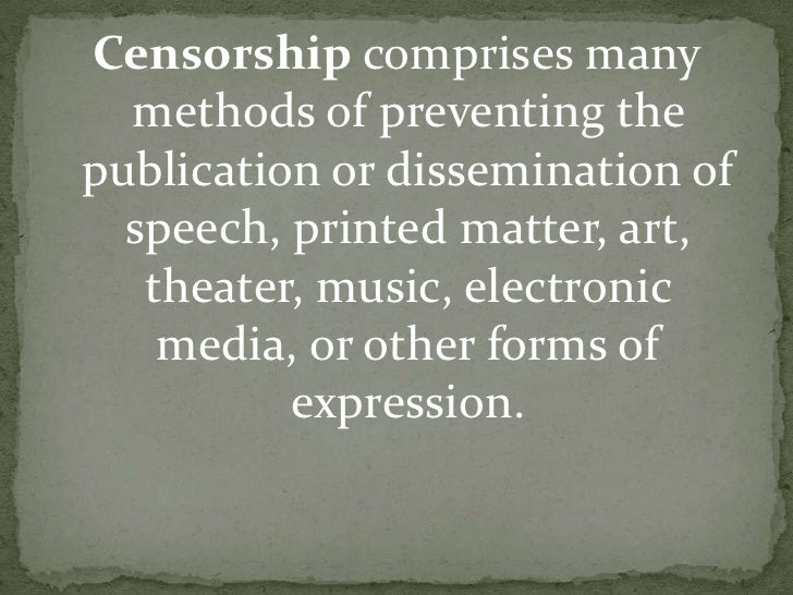 Censorship