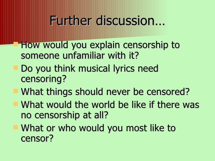 The Importance Of Censorship annahoflaab.at