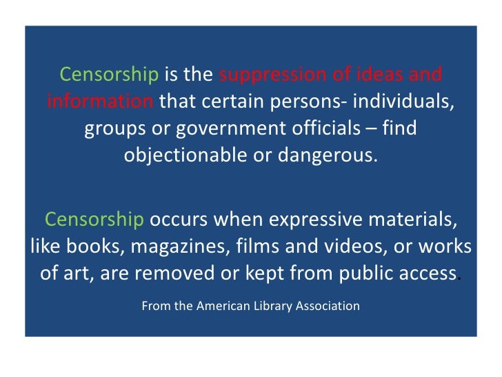 Censorship