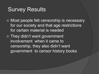 Censorship Powerpoint