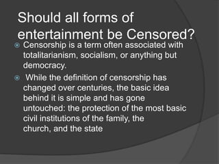 Censorship Powerpoint