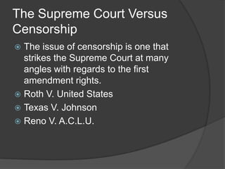 Censorship Powerpoint