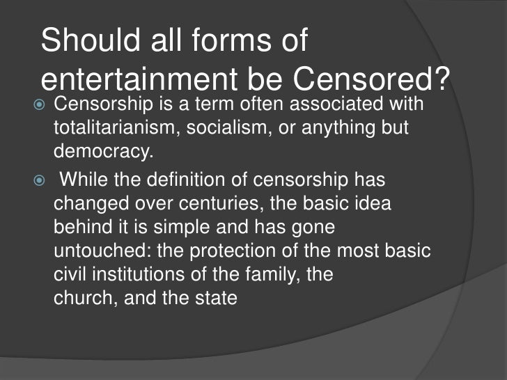Censorship Powerpoint