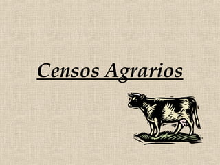 Censos Agrarios
 