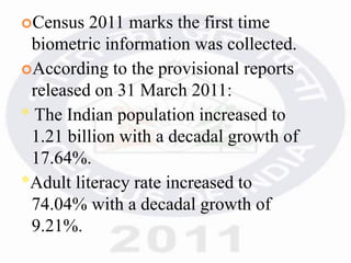 Census 2011 | PPTX