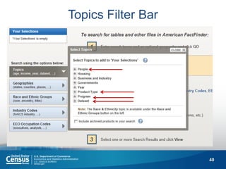 40 
Topics Filter Bar  