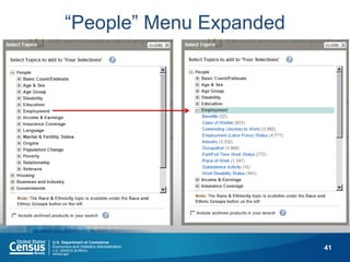41 
“People” Menu Expanded  
