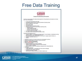 47 
Free Data Training  