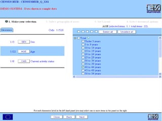 April 2008:  choice of one data hypercube and related breakdowns to use during the pilot; development of the Data Structure Definition (DSD); 