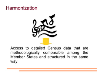 Detailed data methodogically comparable 