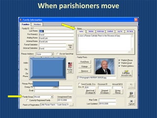 When parishioners move
 