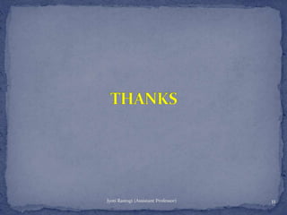 Jyoti Rastogi (Assistant Professor) 11
 