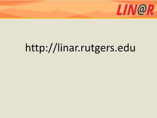 http://linar.rutgers.edu
 