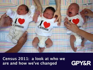 Census 2011: a look at who we
are and how we’ve changed
 