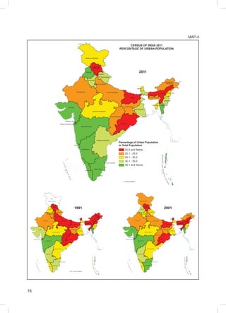 16
MAP-4
CENSUS OF INDIA 2011
PERCENTAGE OF URBAN POPULATION
 