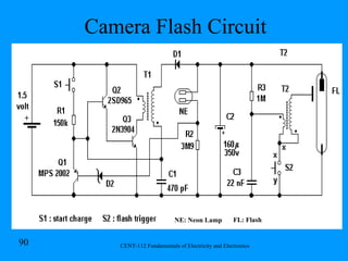 Camera Flash Circuit NE: Neon Lamp FL: Flash 