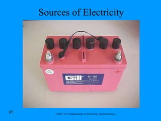 Sources of Electricity 