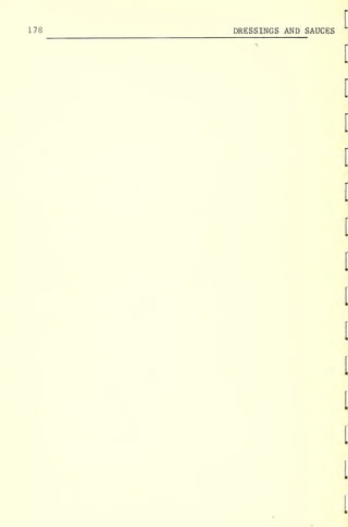 178 DRESSINGS AND SAUCES
 