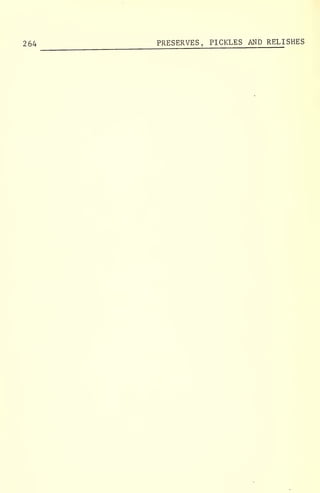 264 PRESERVES, PICKLES AND RELISHES
 