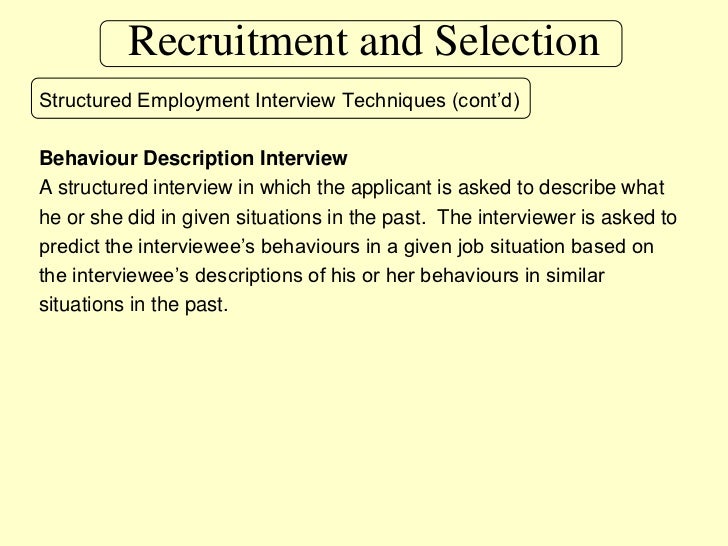 situation based interview