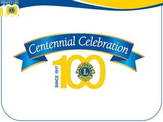 Centennial celebration overview may 2016