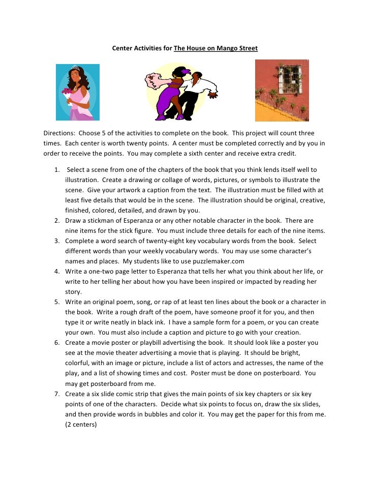 House on mango street essay