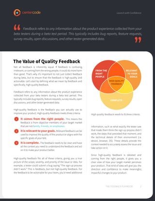 The Feedback Playbook | PDF