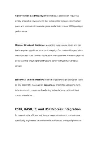 Center Enamel Provides Biogas Technology for Myanmar Livestock Manure ...