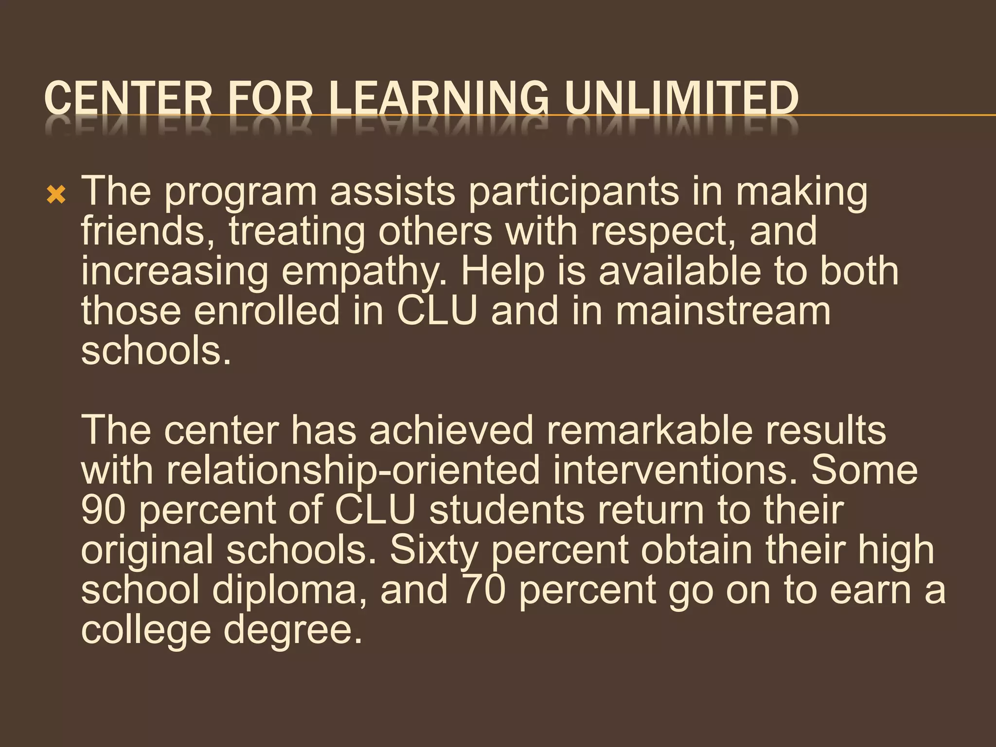 Center For Learning Unlimited – Kids Unlimited Learning Center – QRMM