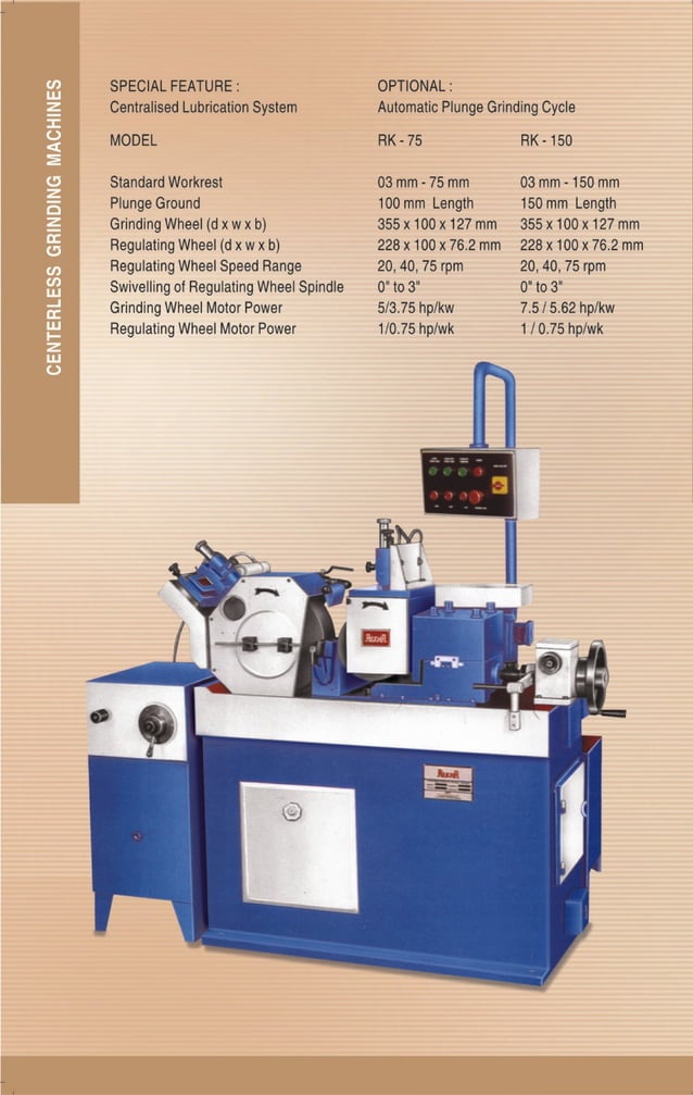 Centerless Grinding Machine Manufacturers India | PDF