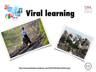 Viral learning




http://mazocialmedia.wordpress.com/2010/08/28/viral-learning/
 
