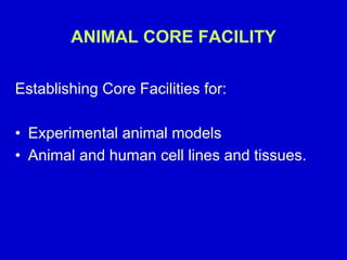 How to Establish Animal Core Facility (VIVARIUM) by Prof. Mohamed Labib ...